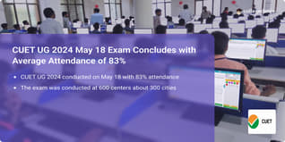CUET UG 2024 May 18 Exam Concludes with Average Attendance of 83%
